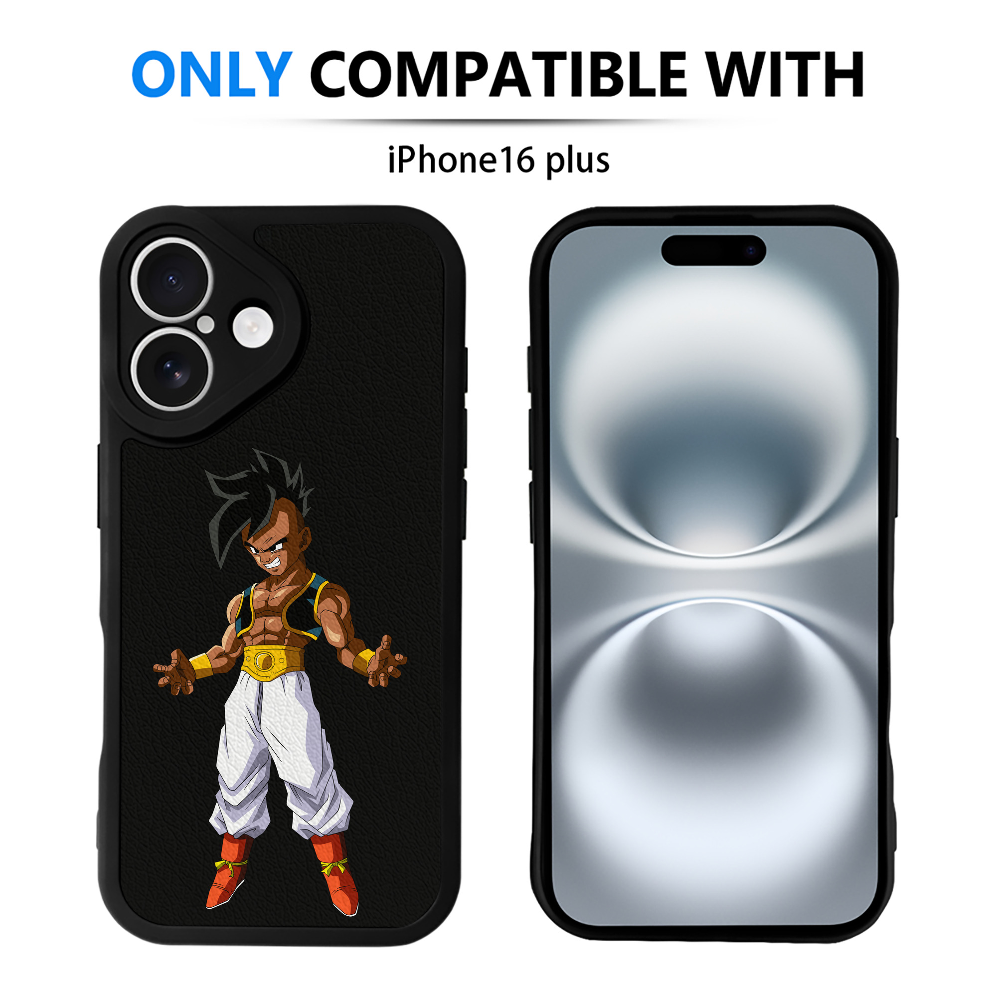 （画像用） ドラゴンボール DRAGON BALL 【iPhone 16シリーズ対応】シリコンスマホケース（レザー調） 材質：シリコン